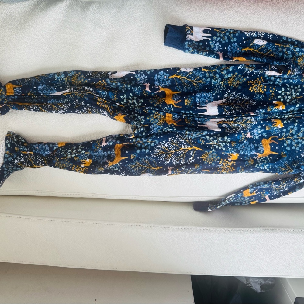 Baby Girl Carter's Deer Print Footie Pajamas 24 mo (2T) - Picture 6 of 7